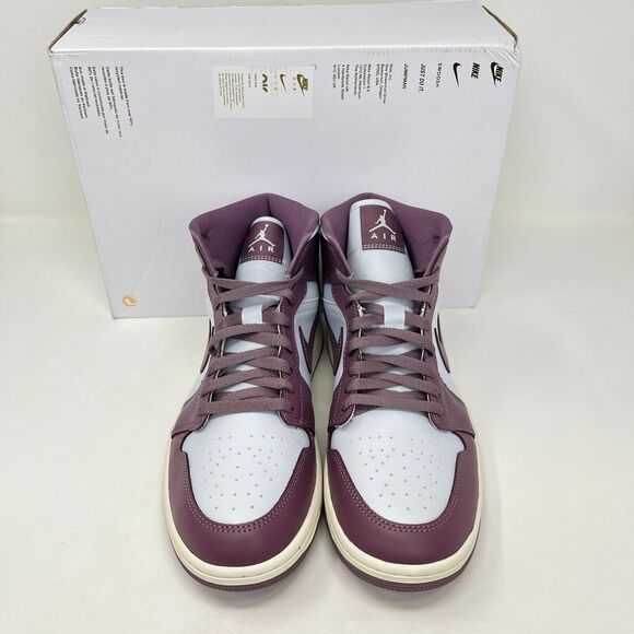 Air Jordan 1 Mid Platinum Mauve Sail Athletic Shoes BQ6472-050 Size W 11 - M 9.5 - Picture 6 of 9